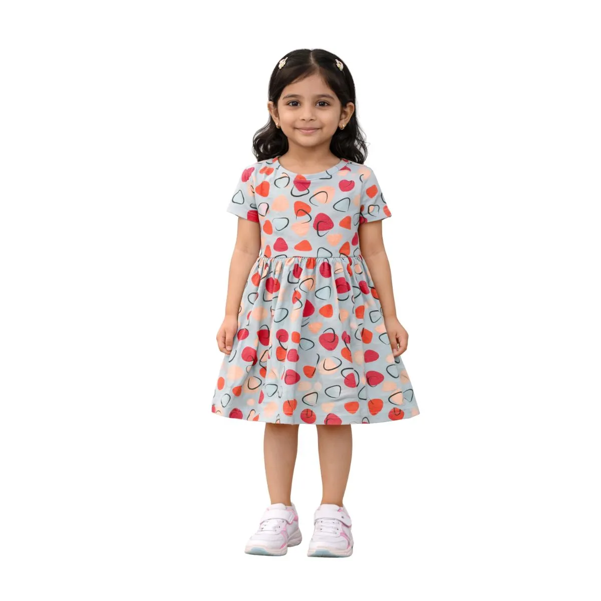 AOP Kids Sleeve Frock